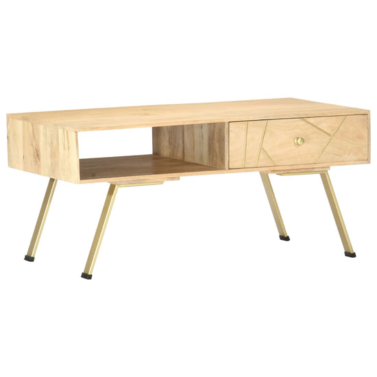 Salontafel 95x50x42 cm massief mangohout MeubelReus
