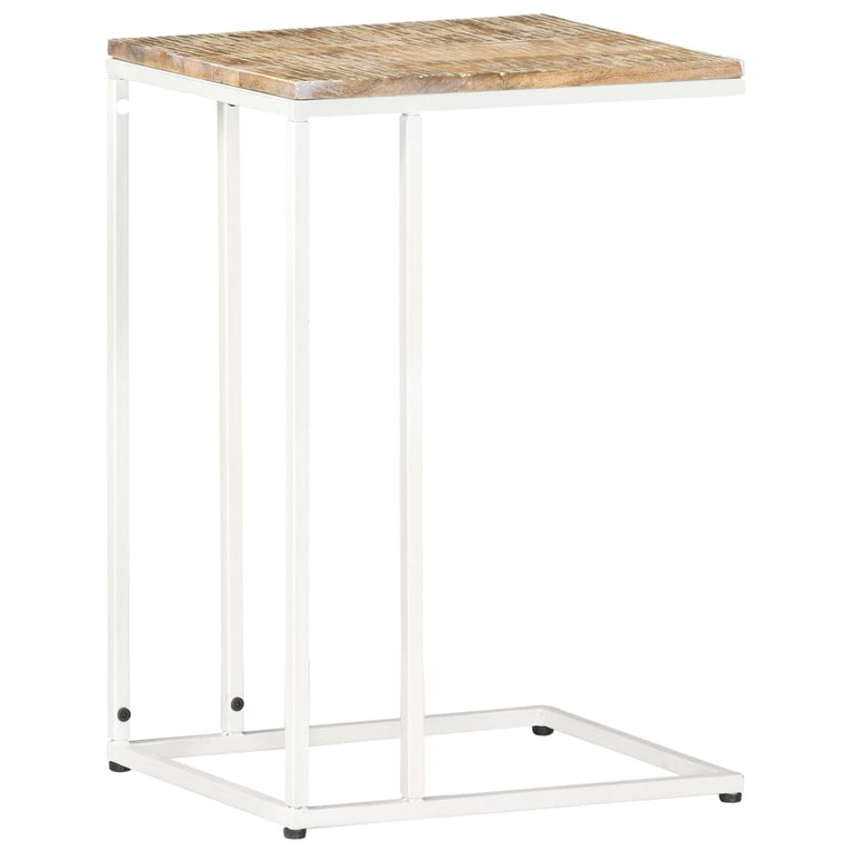 Bijzettafel 35x45x65 cm massief mangohout MeubelReus
