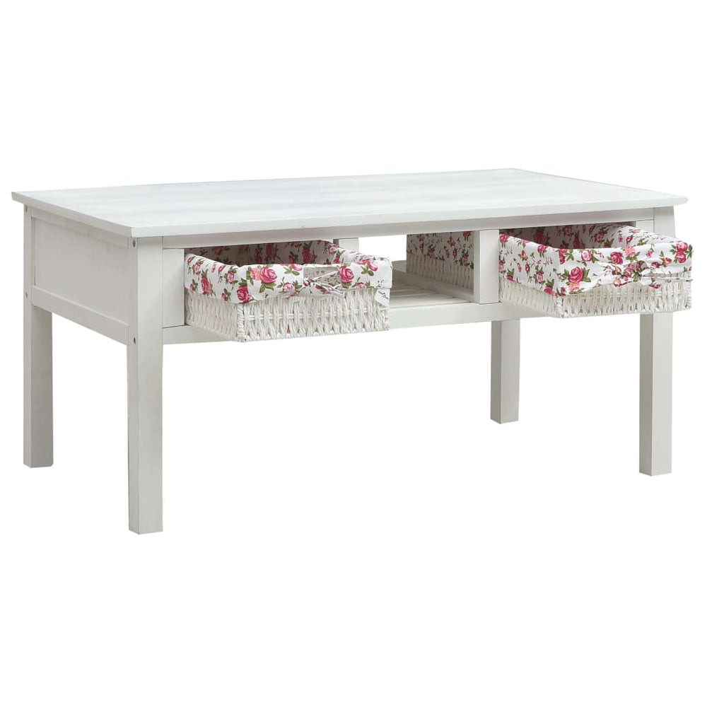 Salontafel 99,5x60x48 cm hout wit MeubelReus