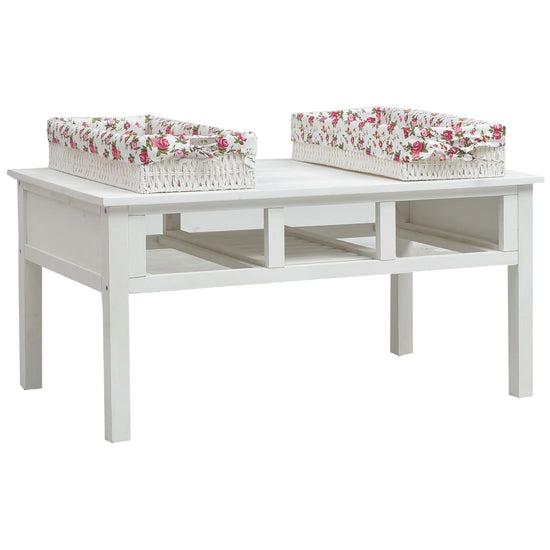 Salontafel 99,5x60x48 cm hout wit MeubelReus