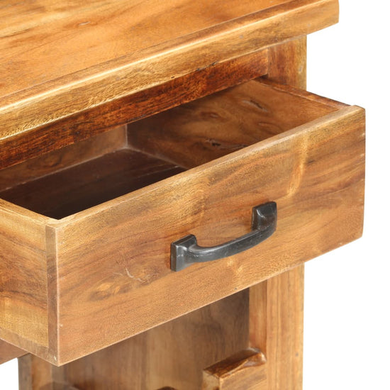 Wijnkast 40x30x80 cm massief acaciahout MeubelReus