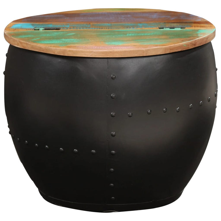 Salontafel 53x43 cm massief gerecycled hout MeubelReus