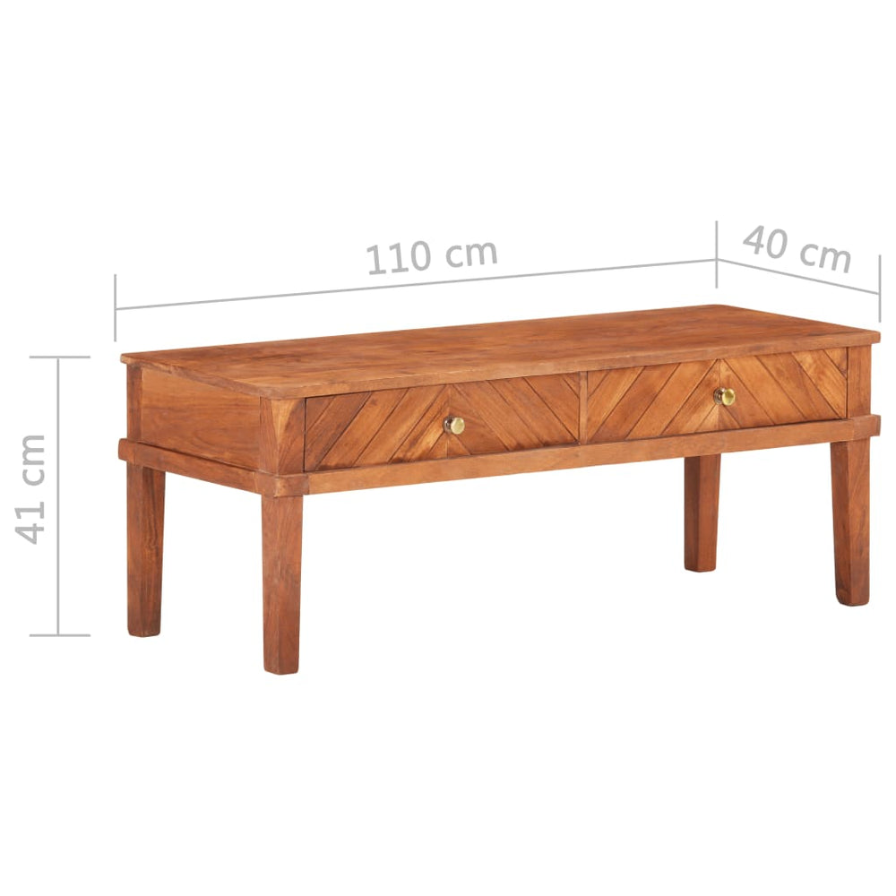 Tv-meubel 110x40x41 cm massief acaciahout MeubelReus
