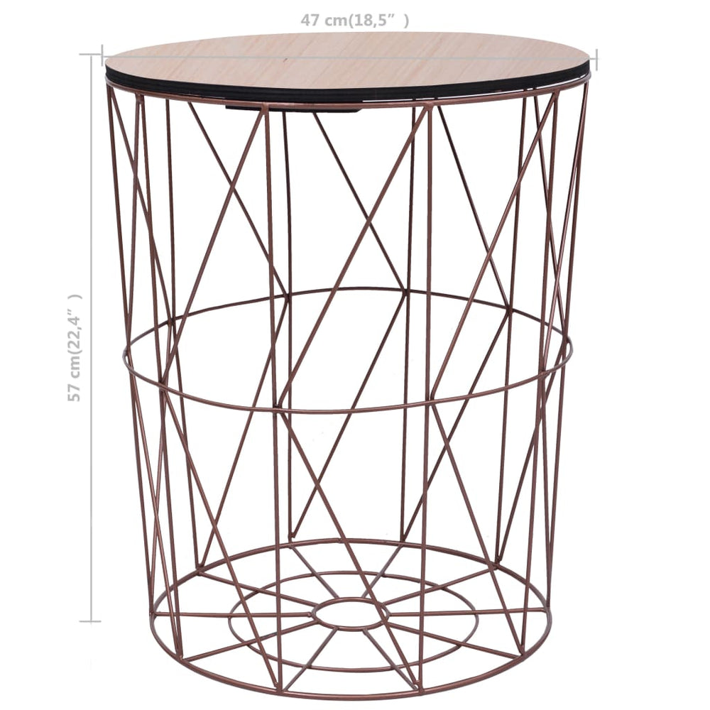 Salontafel Ø 47 cm koperkleurig MeubelReus