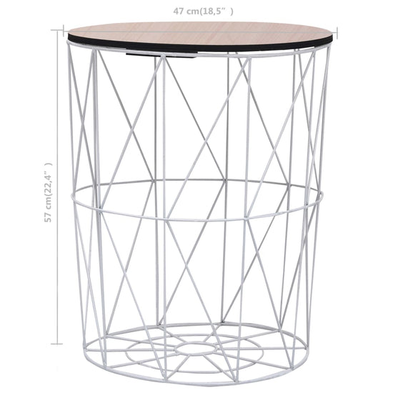 Salontafel Ø 47 cm wit MeubelReus