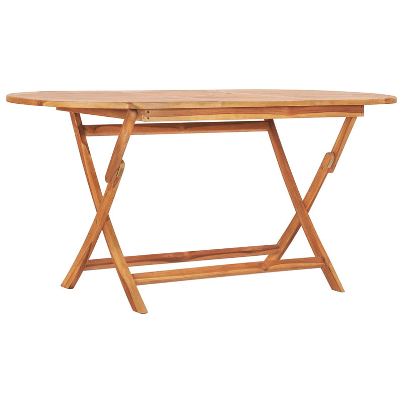 Tuintafel inklapbaar 160x80x75 cm massief teakhout MeubelReus