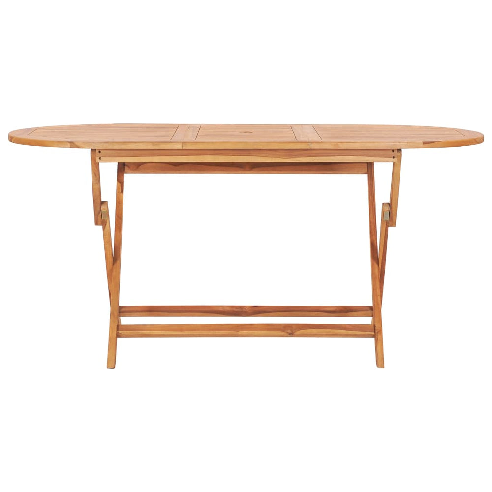 Tuintafel inklapbaar 160x80x75 cm massief teakhout MeubelReus