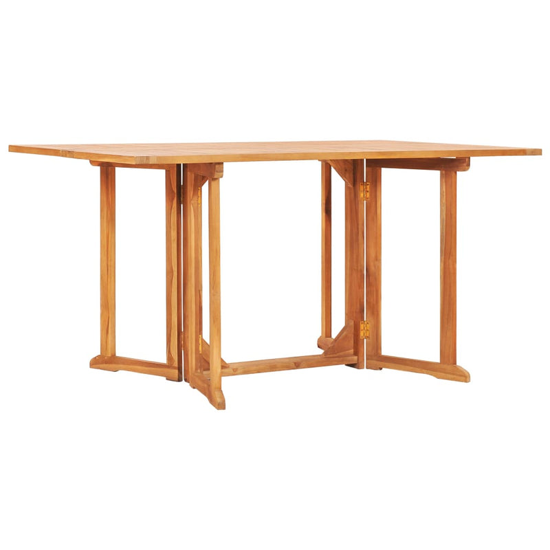 Tuintafel inklapbaar 150x90x75 cm massief teakhout MeubelReus