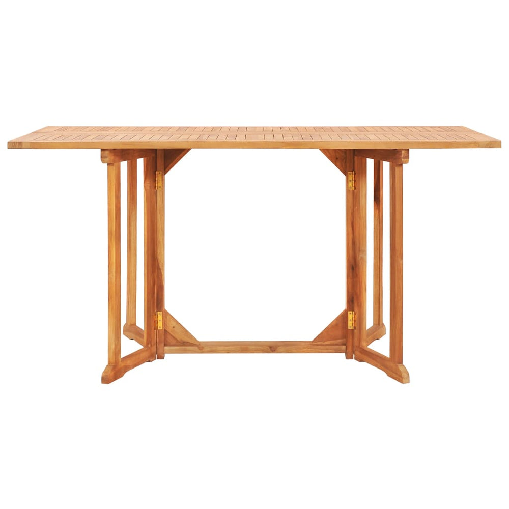 Tuintafel inklapbaar 150x90x75 cm massief teakhout MeubelReus