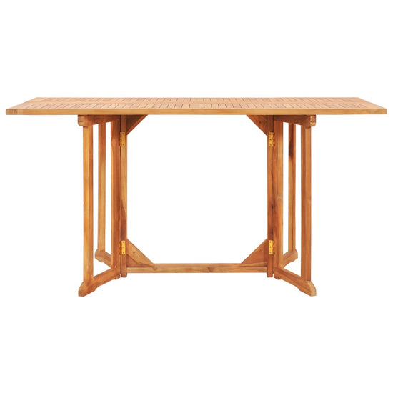 Tuintafel inklapbaar 150x90x75 cm massief teakhout MeubelReus