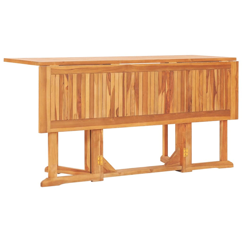 Tuintafel inklapbaar 150x90x75 cm massief teakhout MeubelReus