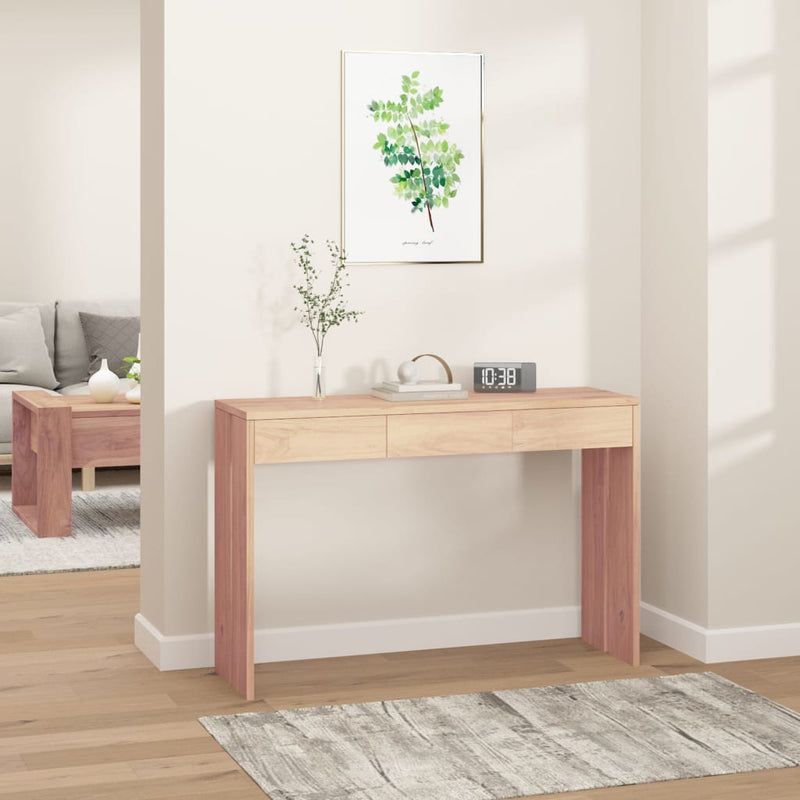 Wandtafel 110x35x75 cm massief teakhout MeubelReus