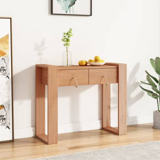 Wandtafel 90x35x75 cm massief teakhout MeubelReus