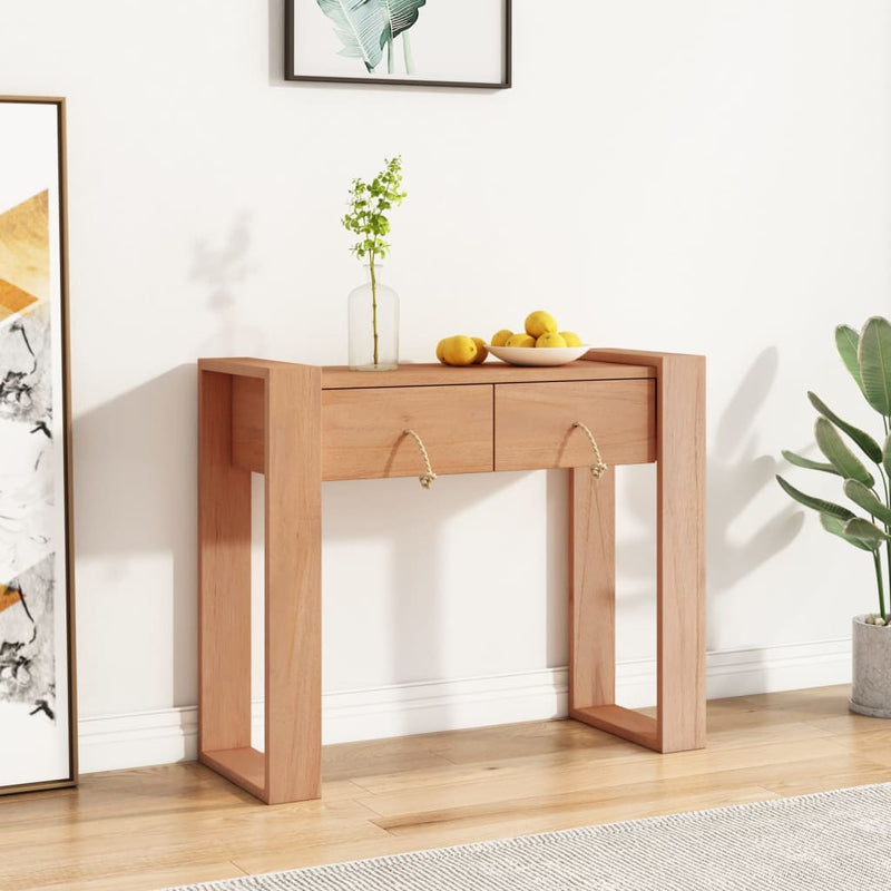 Wandtafel 90x35x75 cm massief teakhout MeubelReus