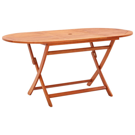 Tuintafel inklapbaar 160x85x74 cm massief eucalyptushout MeubelReus