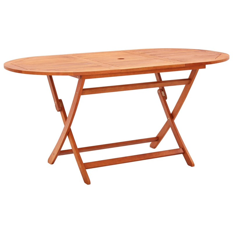 Tuintafel inklapbaar 160x85x74 cm massief eucalyptushout MeubelReus