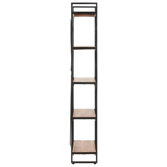 Boekenkast met 5 schappen 90x30x180 cm massief acaciahout MeubelReus