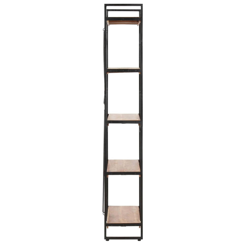 Boekenkast met 5 schappen 60x30x180 cm massief acaciahout MeubelReus
