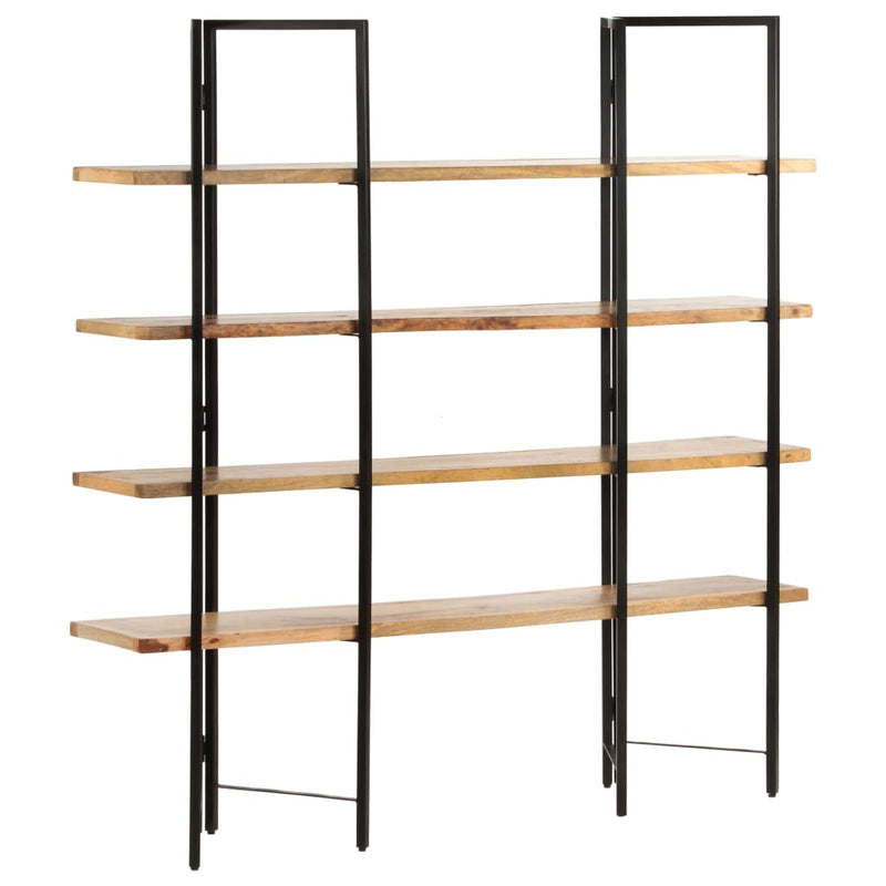 Boekenkast met 4 schappen 160x35x160 cm massief mangohout MeubelReus
