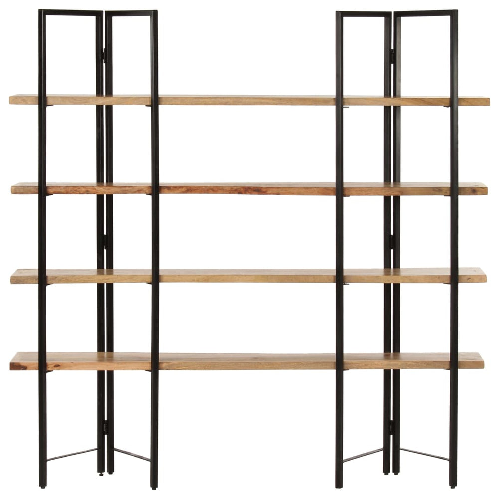 Boekenkast met 4 schappen 160x35x160 cm massief mangohout MeubelReus