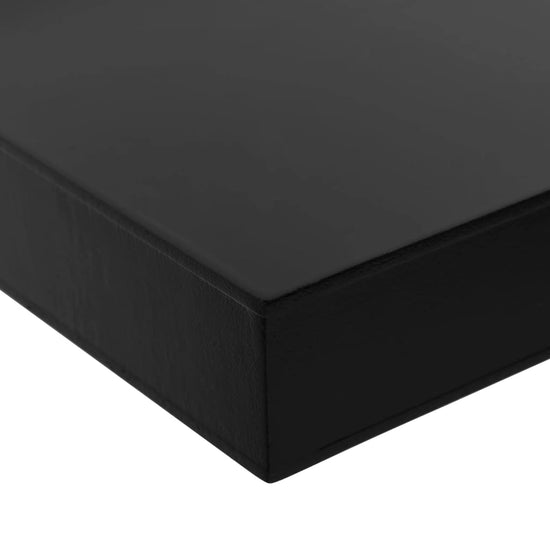 Wandschappen zwevend 2 st 80x20x3,8 cm zwart MeubelReus
