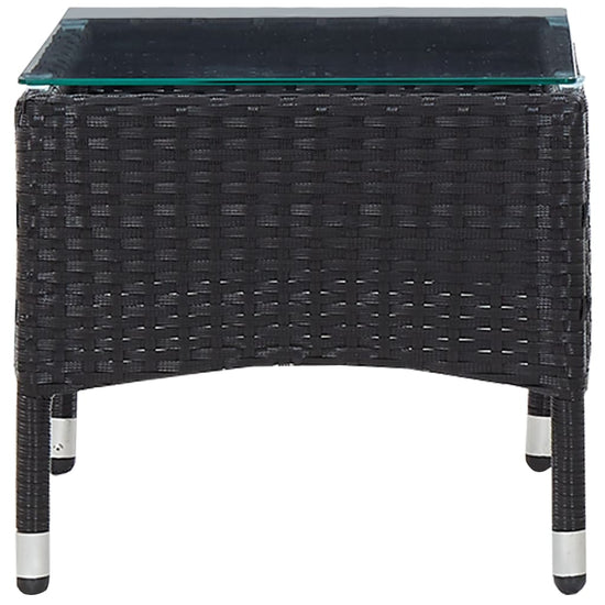 Salontafel 60x40x36 cm poly rattan zwart MeubelReus
