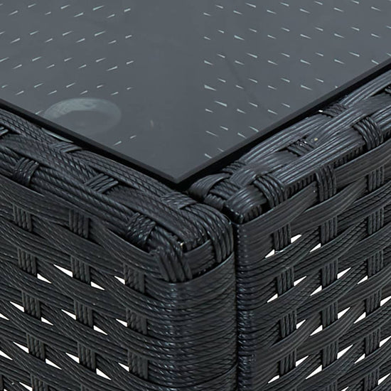 Tuintafel 40x40x45 cm poly rattan zwart MeubelReus