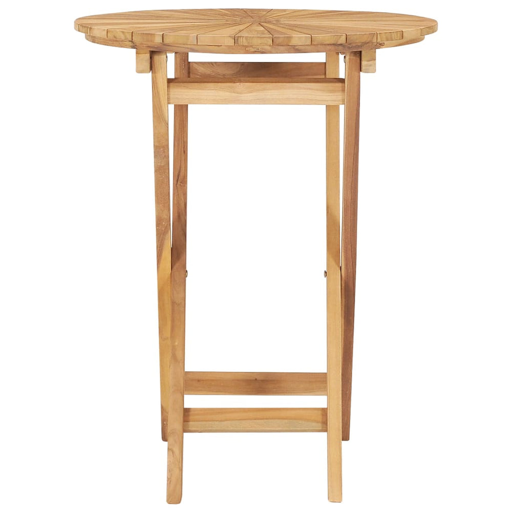 Tuintafel inklapbaar Ø60 cm massief teakhout MeubelReus