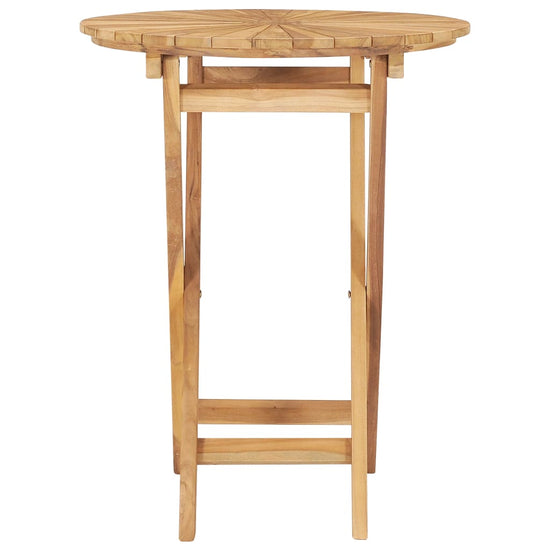 Tuintafel inklapbaar Ø60 cm massief teakhout MeubelReus
