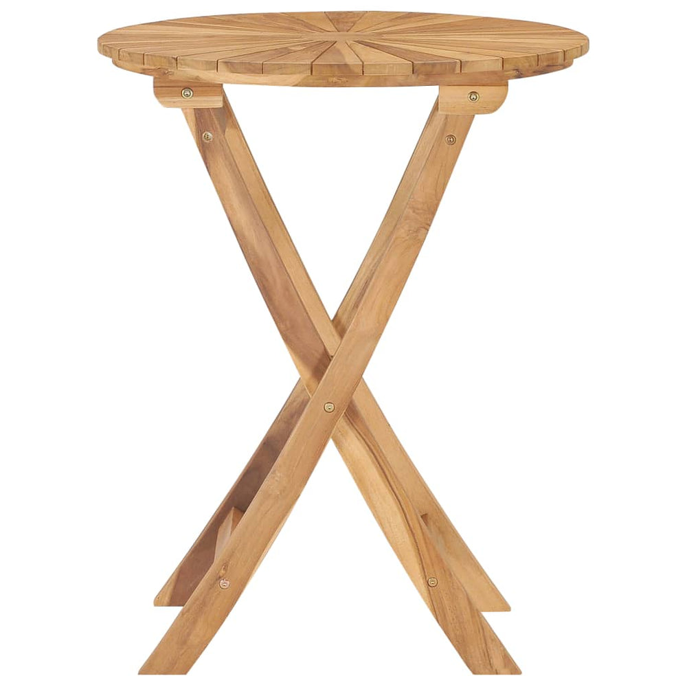 Tuintafel inklapbaar Ø60 cm massief teakhout MeubelReus