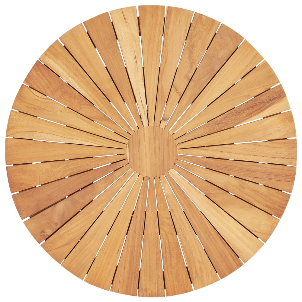 Tuintafel inklapbaar Ø60 cm massief teakhout MeubelReus