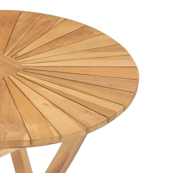 Tuintafel inklapbaar Ø60 cm massief teakhout MeubelReus
