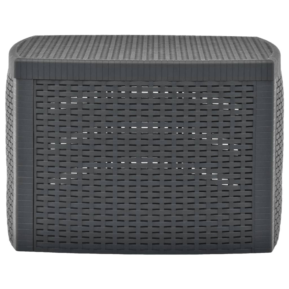 Bijzettafel 54x54x36,5 cm kunststof antraciet MeubelReus