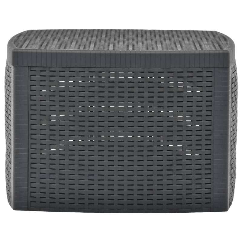 Bijzettafel 54x54x36,5 cm kunststof antraciet MeubelReus