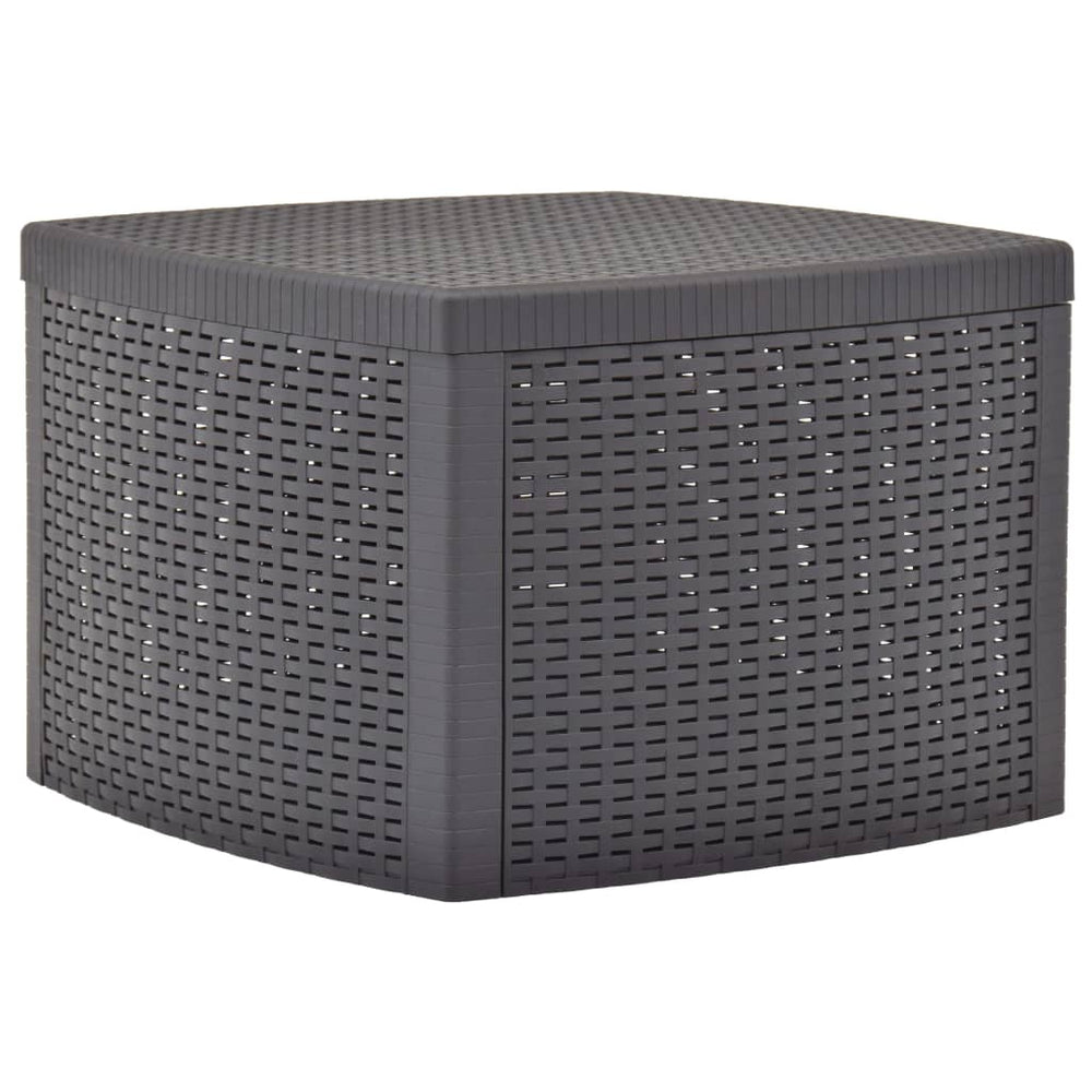 Bijzettafel 54x54x36,5 cm kunststof mokka MeubelReus