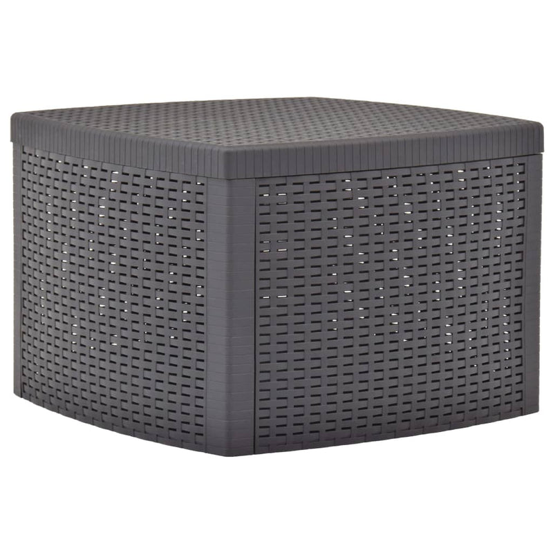 Bijzettafel 54x54x36,5 cm kunststof mokka MeubelReus