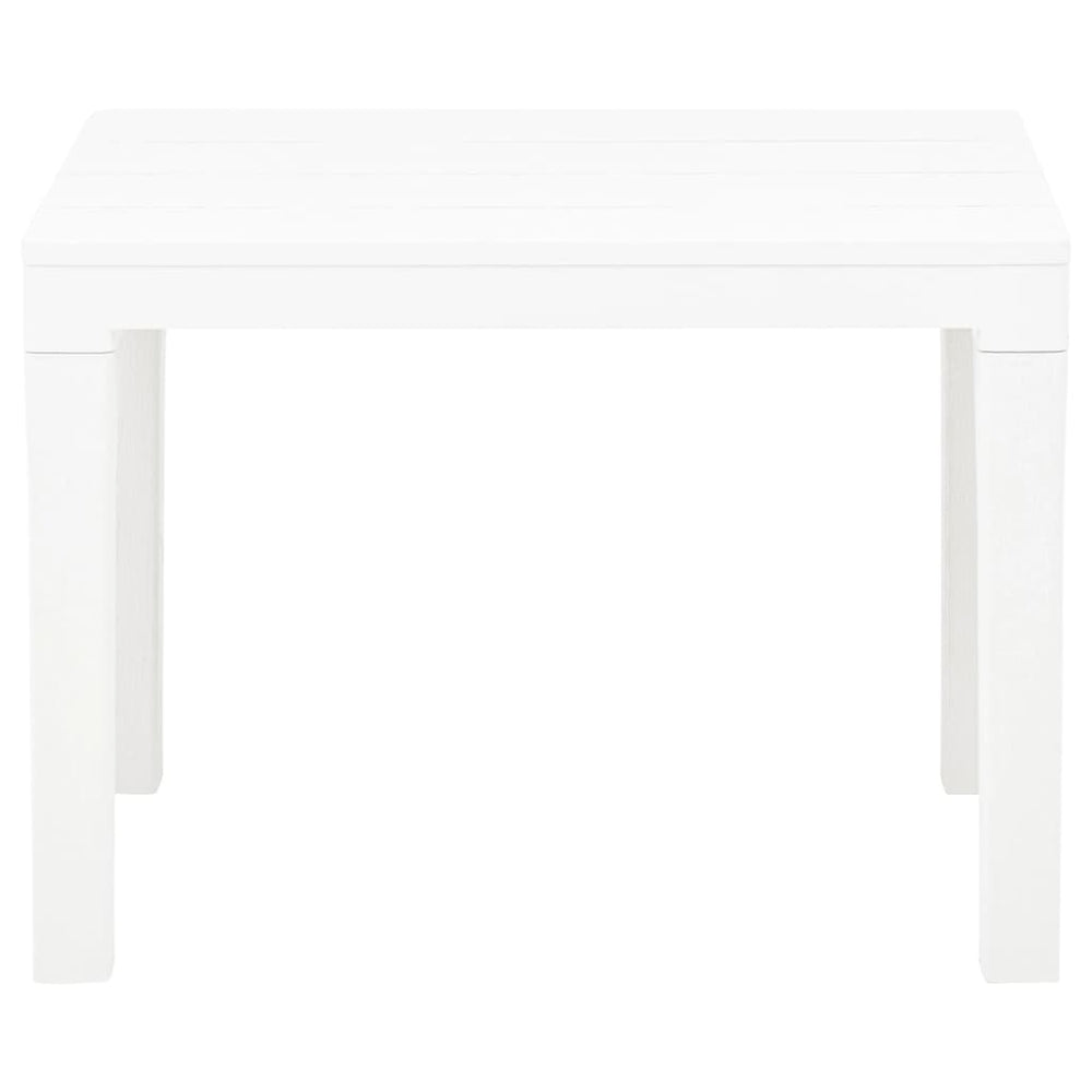 Tuinbanken 2 st kunststof wit MeubelReus