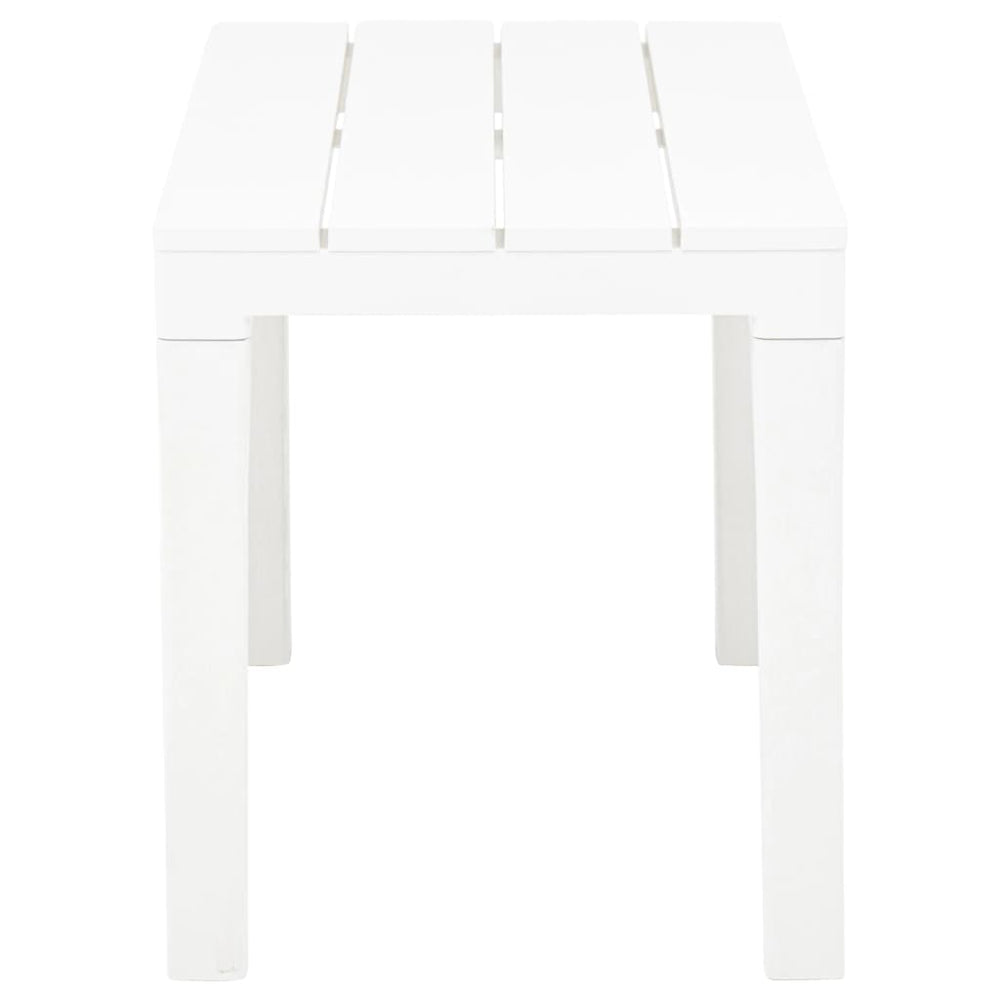 Tuinbanken 2 st kunststof wit MeubelReus