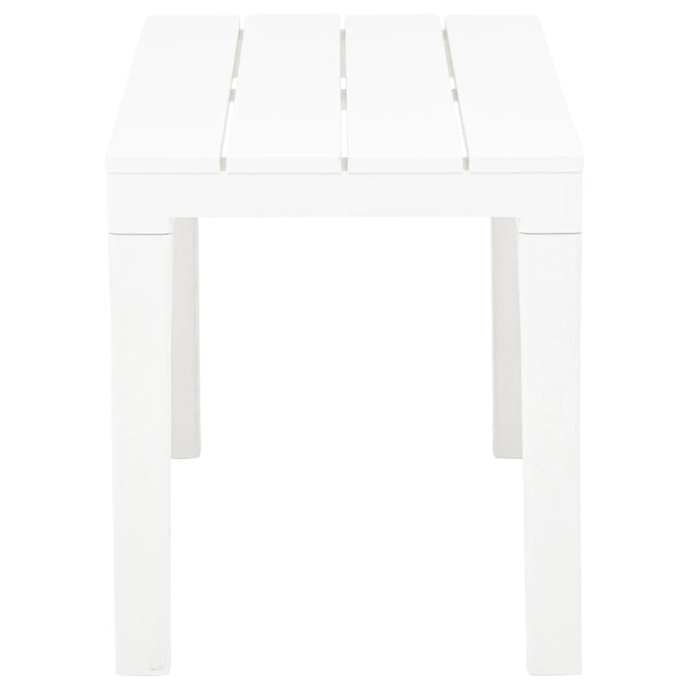 Tuinbanken 2 st kunststof wit MeubelReus