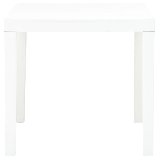 Tuintafel 78x78x72 cm kunststof wit MeubelReus