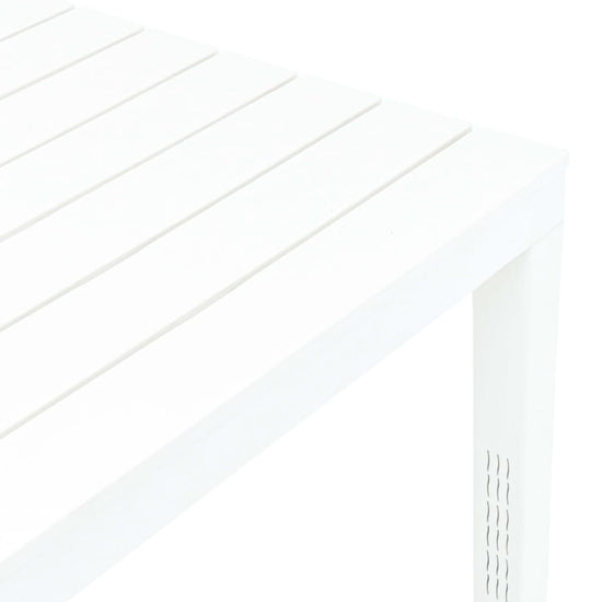 Tuintafel 78x78x72 cm kunststof wit MeubelReus