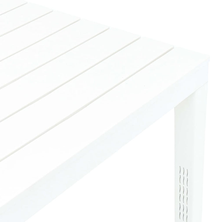 Tuintafel 78x78x72 cm kunststof wit MeubelReus