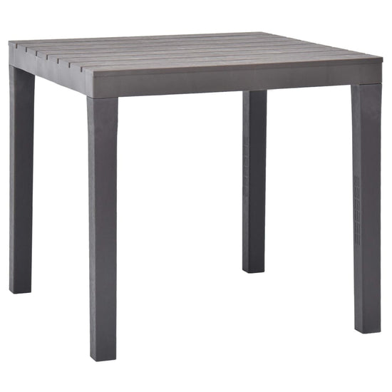 Tuintafel 78x78x72 cm kunststof mokka MeubelReus