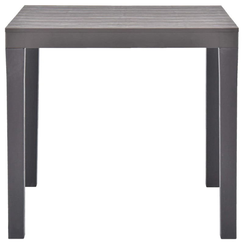 Tuintafel 78x78x72 cm kunststof mokka MeubelReus
