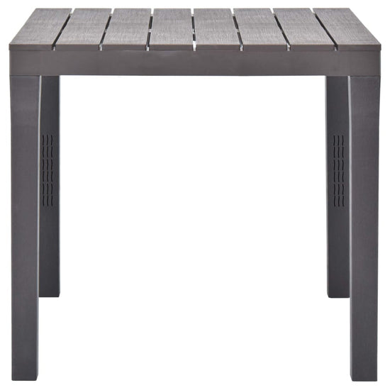 Tuintafel 78x78x72 cm kunststof mokka MeubelReus