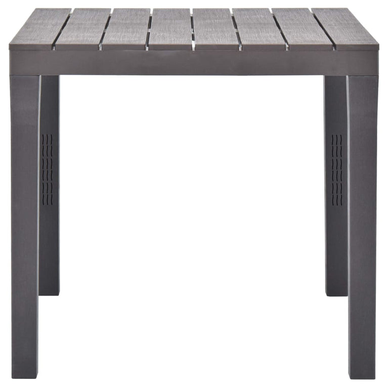 Tuintafel 78x78x72 cm kunststof mokka MeubelReus
