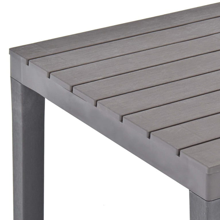Tuintafel 78x78x72 cm kunststof mokka MeubelReus
