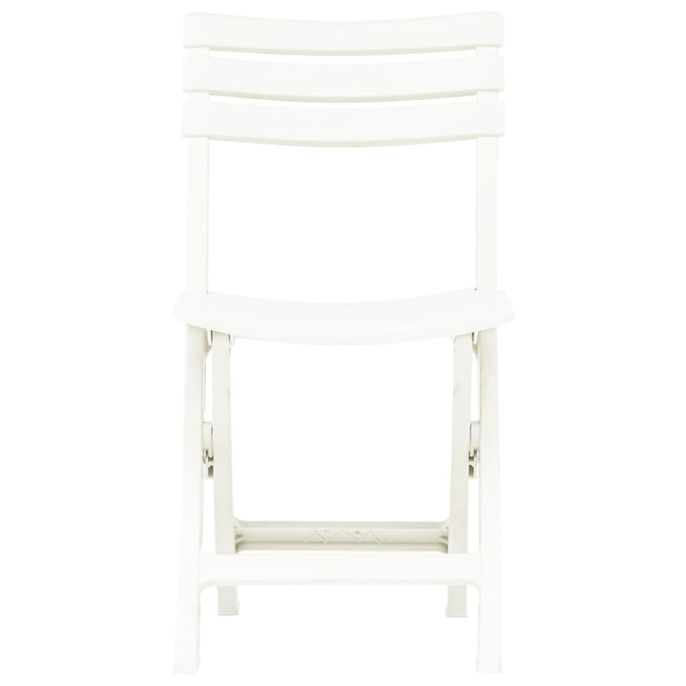 Tuinstoelen inklapbaar 2 st kunststof wit MeubelReus