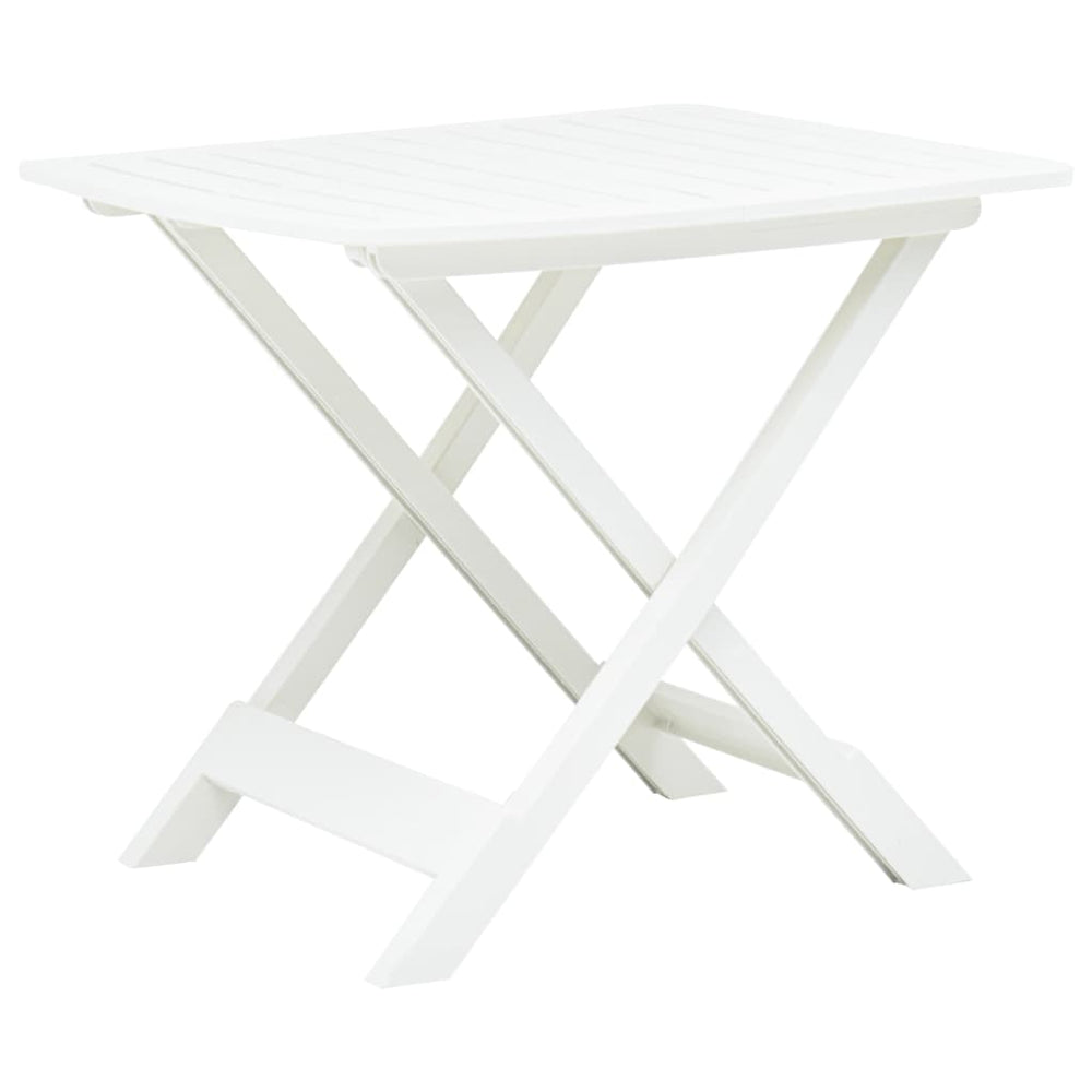 Tuintafel inklapbaar 79x72x70 cm kunststof wit MeubelReus