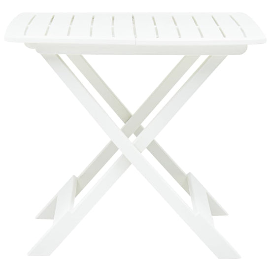 Tuintafel inklapbaar 79x72x70 cm kunststof wit MeubelReus